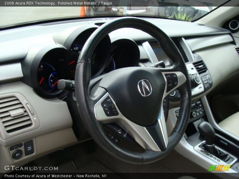 Polished Metal Metallic / Taupe 2008 Acura RDX Technology