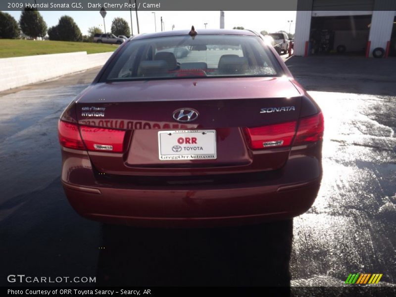 Dark Cherry Red / Camel 2009 Hyundai Sonata GLS