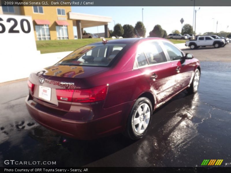 Dark Cherry Red / Camel 2009 Hyundai Sonata GLS