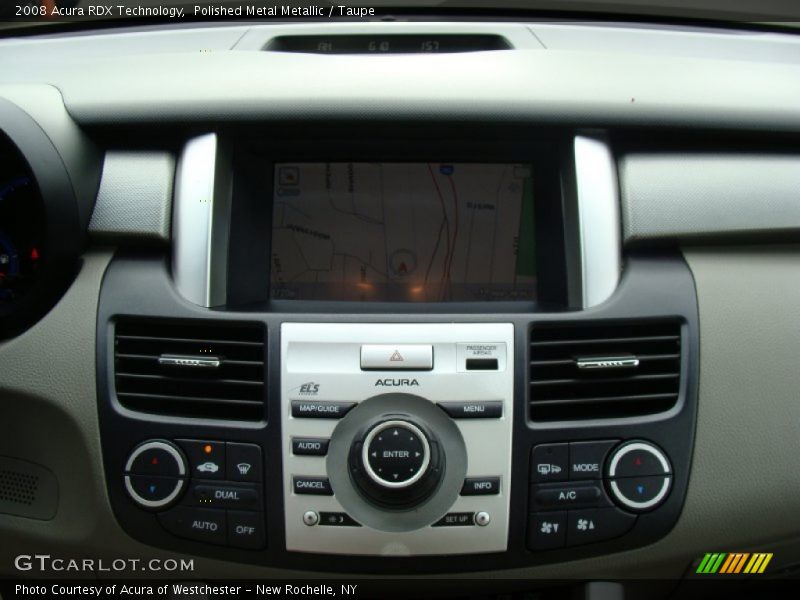 Polished Metal Metallic / Taupe 2008 Acura RDX Technology