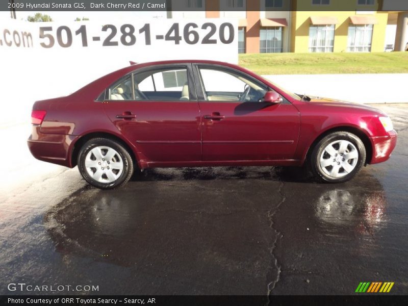 Dark Cherry Red / Camel 2009 Hyundai Sonata GLS