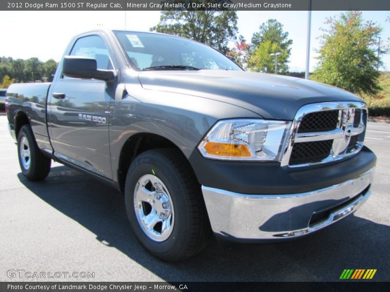 Mineral Gray Metallic / Dark Slate Gray/Medium Graystone 2012 Dodge Ram 1500 ST Regular Cab