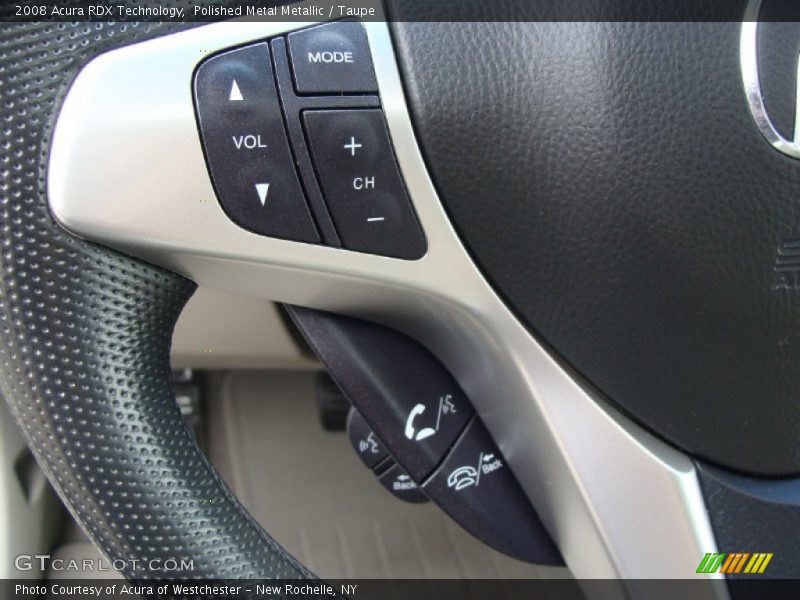 Polished Metal Metallic / Taupe 2008 Acura RDX Technology
