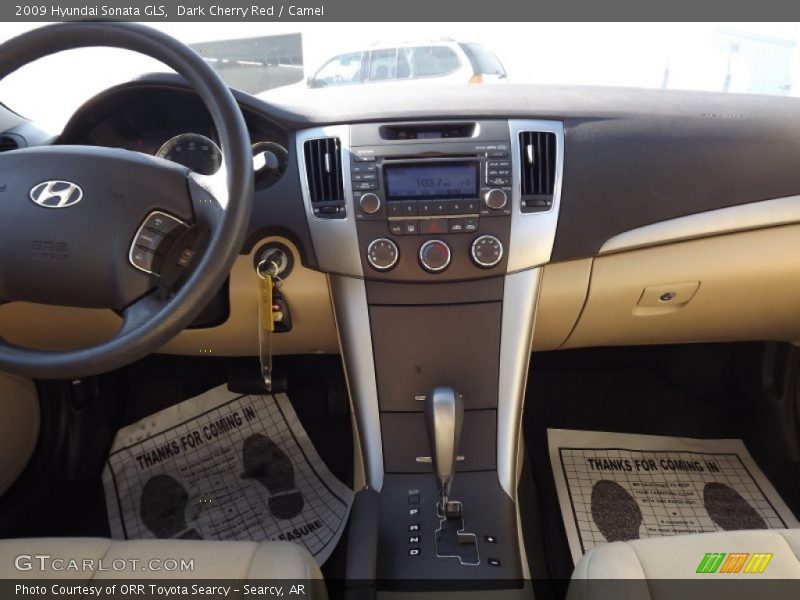Dark Cherry Red / Camel 2009 Hyundai Sonata GLS