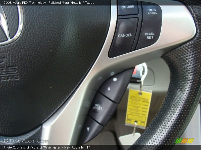 Polished Metal Metallic / Taupe 2008 Acura RDX Technology