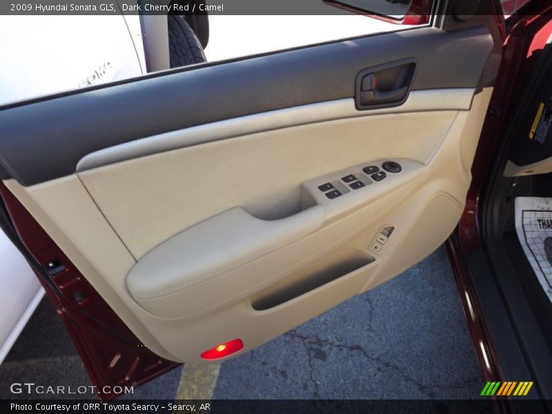 Dark Cherry Red / Camel 2009 Hyundai Sonata GLS
