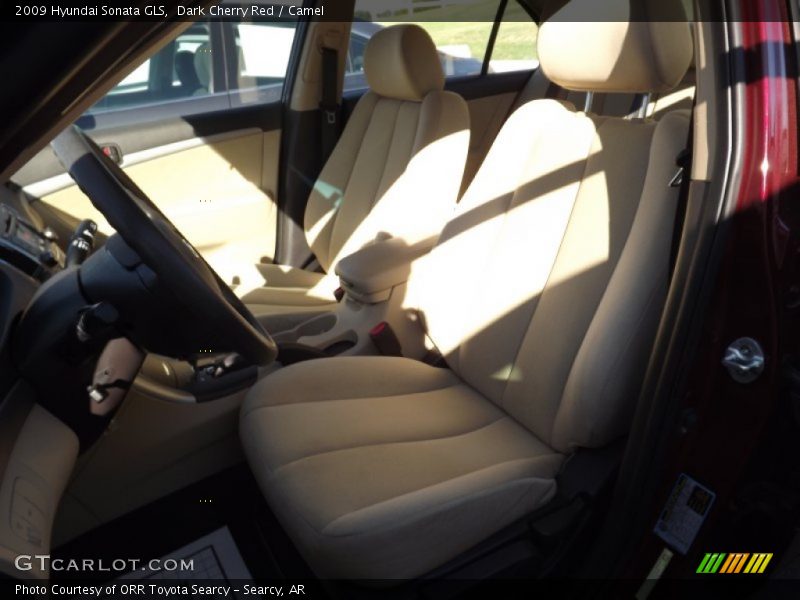 Dark Cherry Red / Camel 2009 Hyundai Sonata GLS
