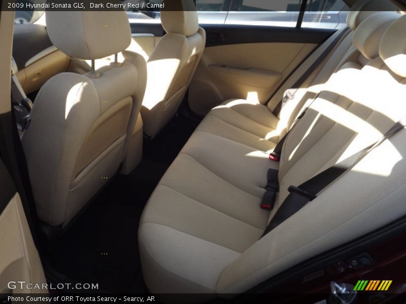 Dark Cherry Red / Camel 2009 Hyundai Sonata GLS