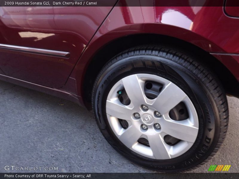 Dark Cherry Red / Camel 2009 Hyundai Sonata GLS