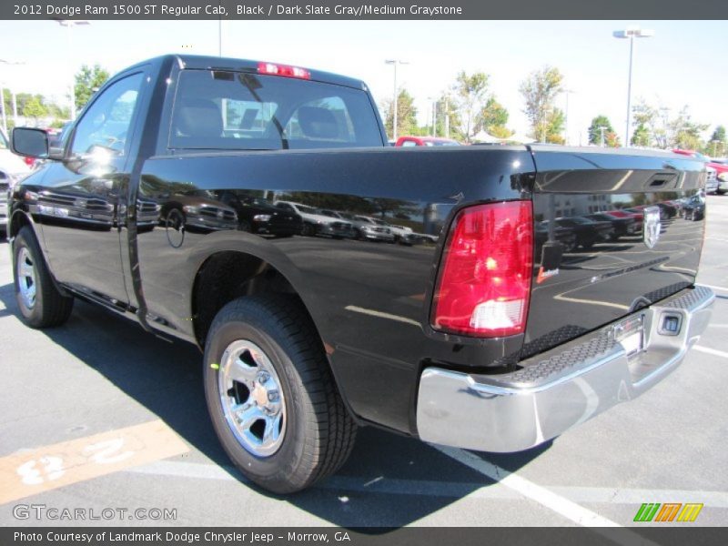 Black / Dark Slate Gray/Medium Graystone 2012 Dodge Ram 1500 ST Regular Cab