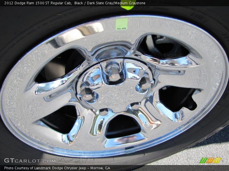 Black / Dark Slate Gray/Medium Graystone 2012 Dodge Ram 1500 ST Regular Cab