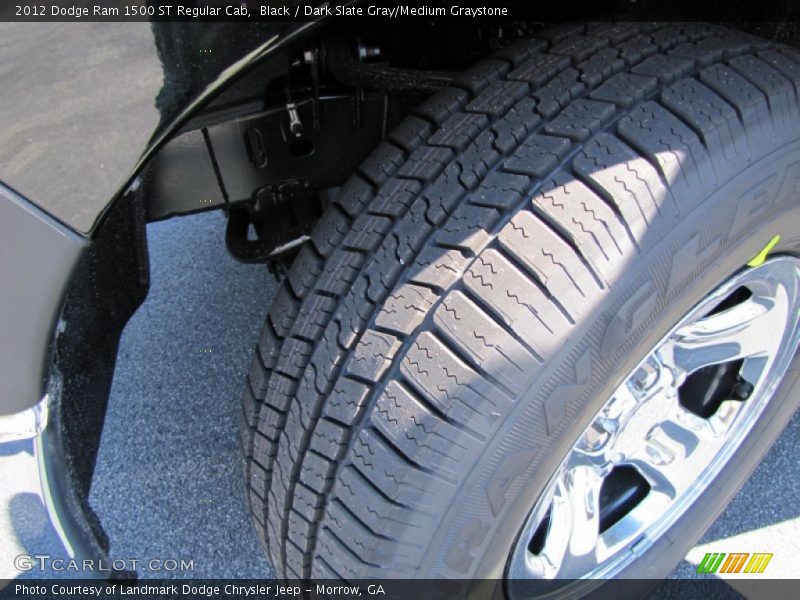 Black / Dark Slate Gray/Medium Graystone 2012 Dodge Ram 1500 ST Regular Cab