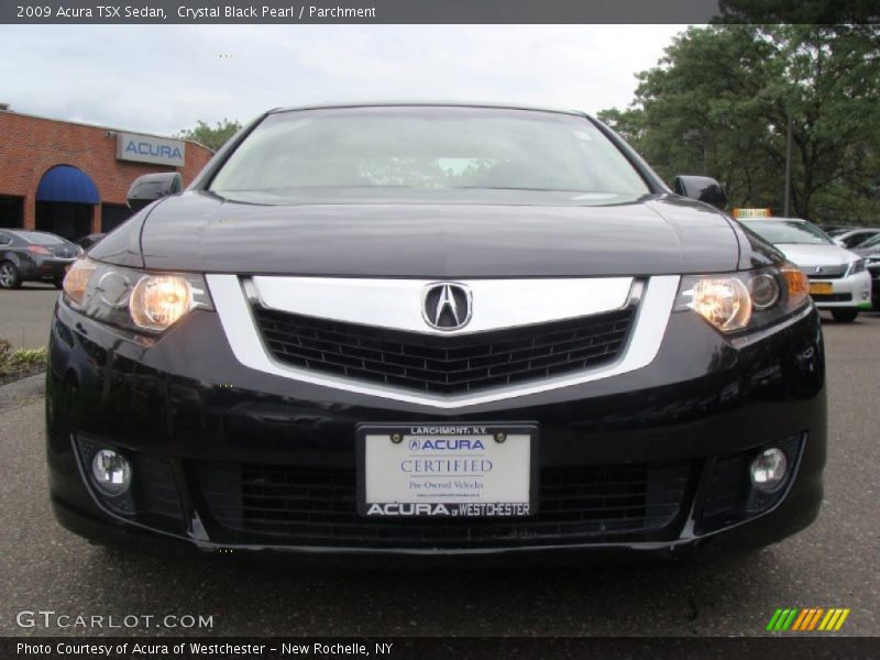 Crystal Black Pearl / Parchment 2009 Acura TSX Sedan