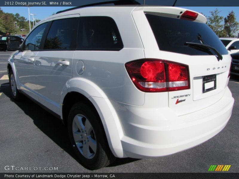 White / Black 2012 Dodge Journey SE