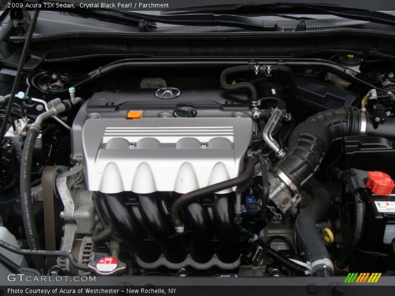 Crystal Black Pearl / Parchment 2009 Acura TSX Sedan