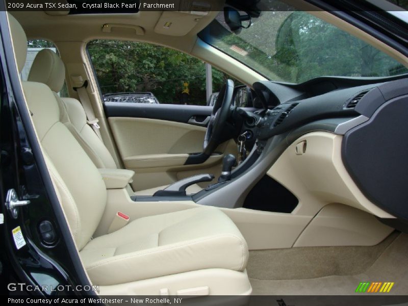 Crystal Black Pearl / Parchment 2009 Acura TSX Sedan