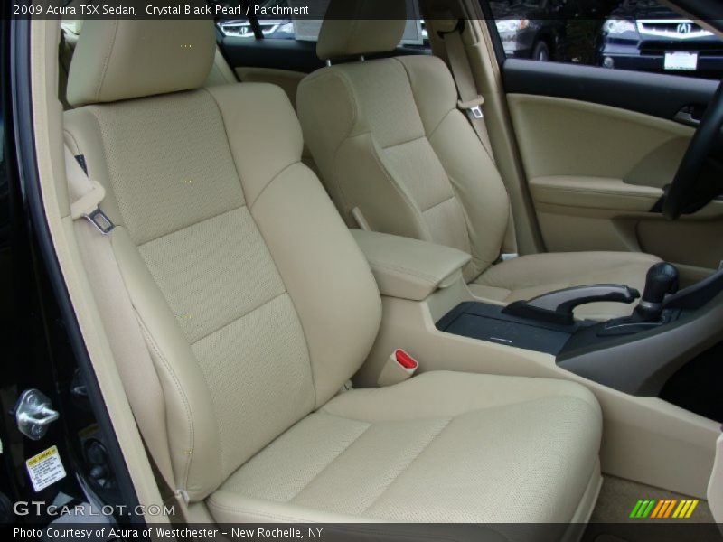 Crystal Black Pearl / Parchment 2009 Acura TSX Sedan