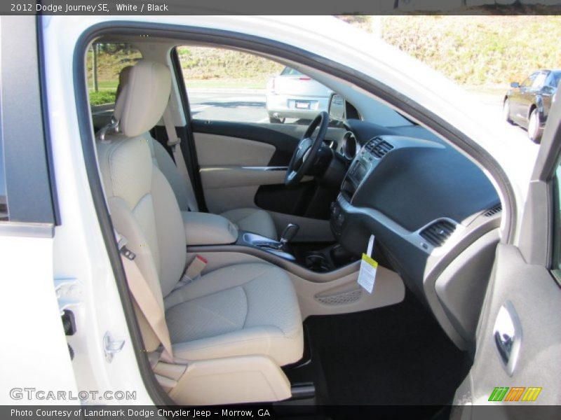 White / Black 2012 Dodge Journey SE