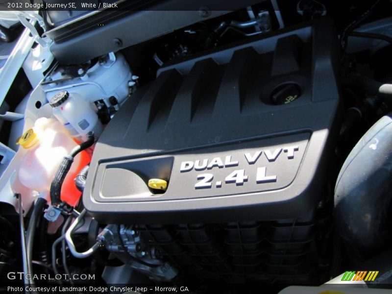 White / Black 2012 Dodge Journey SE