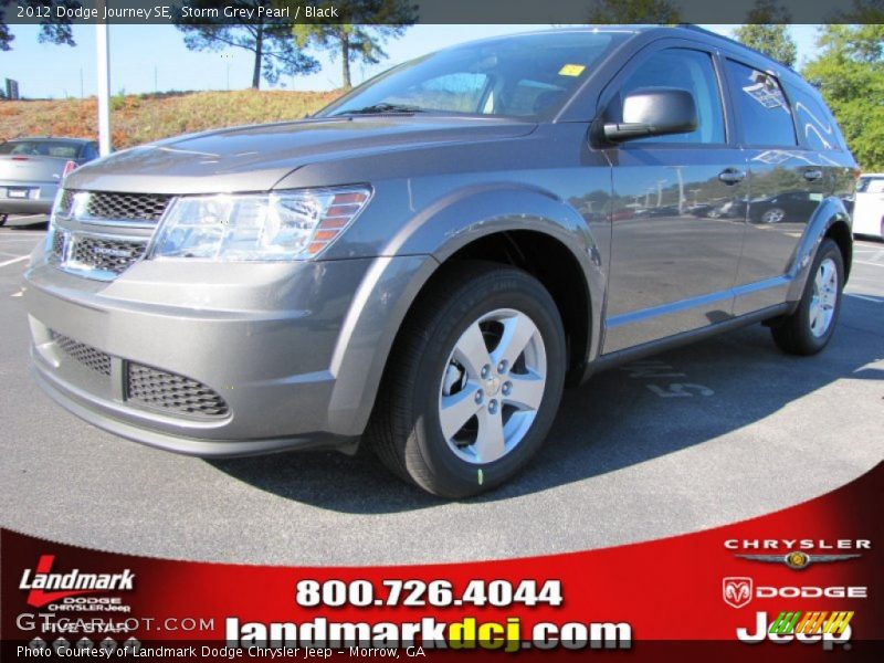 Storm Grey Pearl / Black 2012 Dodge Journey SE