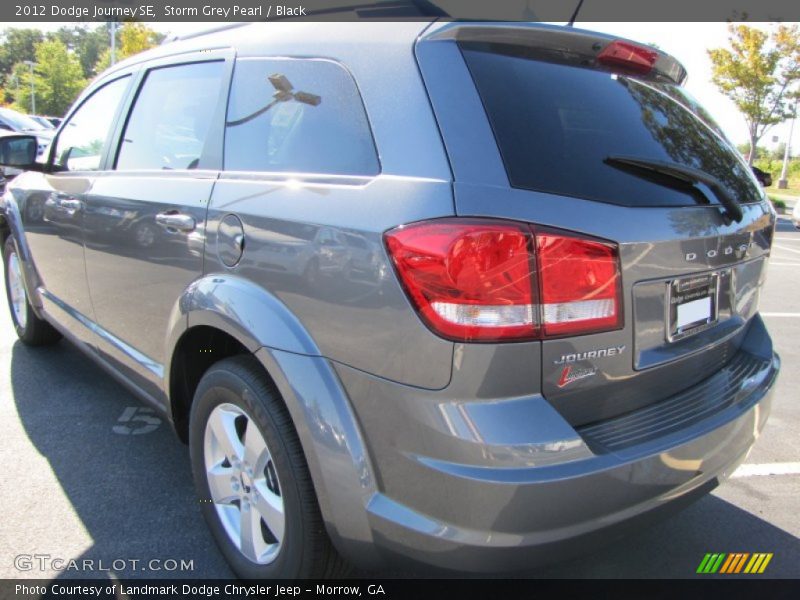 Storm Grey Pearl / Black 2012 Dodge Journey SE