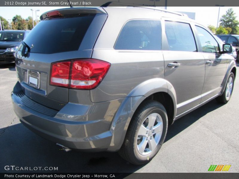 Storm Grey Pearl / Black 2012 Dodge Journey SE