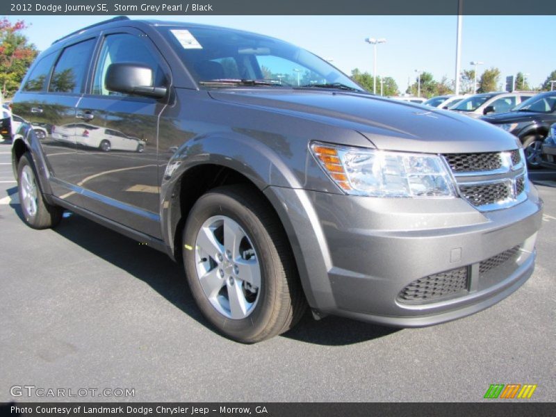Storm Grey Pearl / Black 2012 Dodge Journey SE