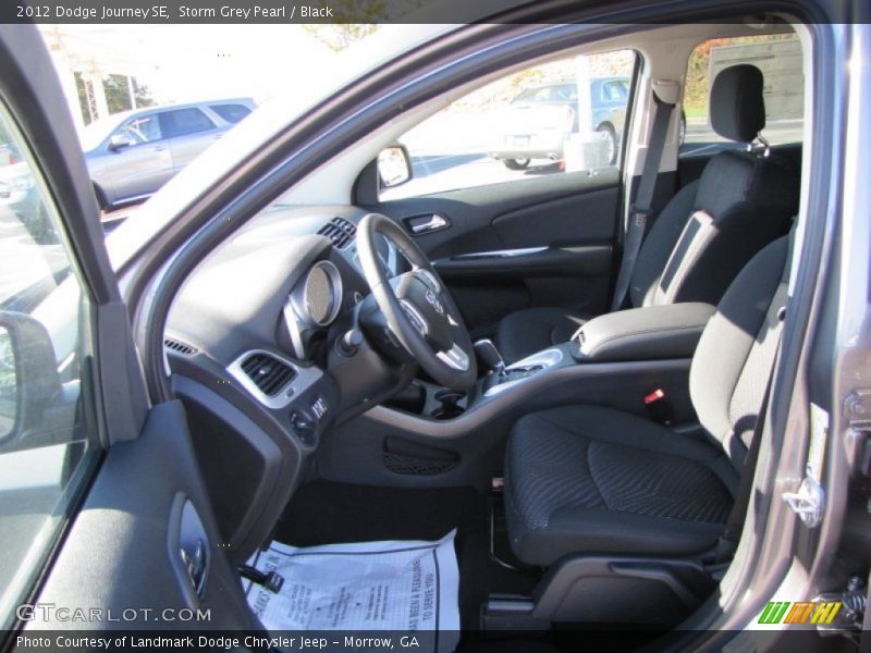 Storm Grey Pearl / Black 2012 Dodge Journey SE