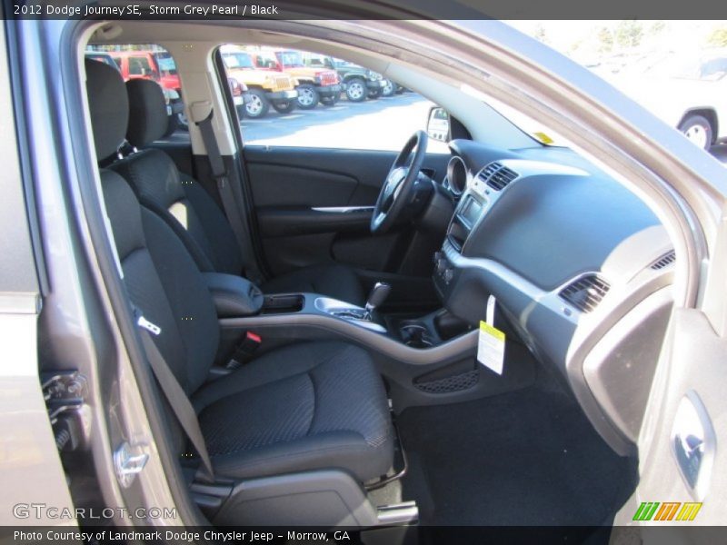 Storm Grey Pearl / Black 2012 Dodge Journey SE
