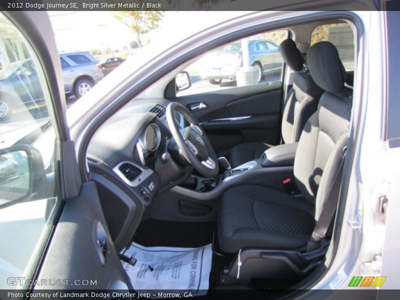 Bright Silver Metallic / Black 2012 Dodge Journey SE