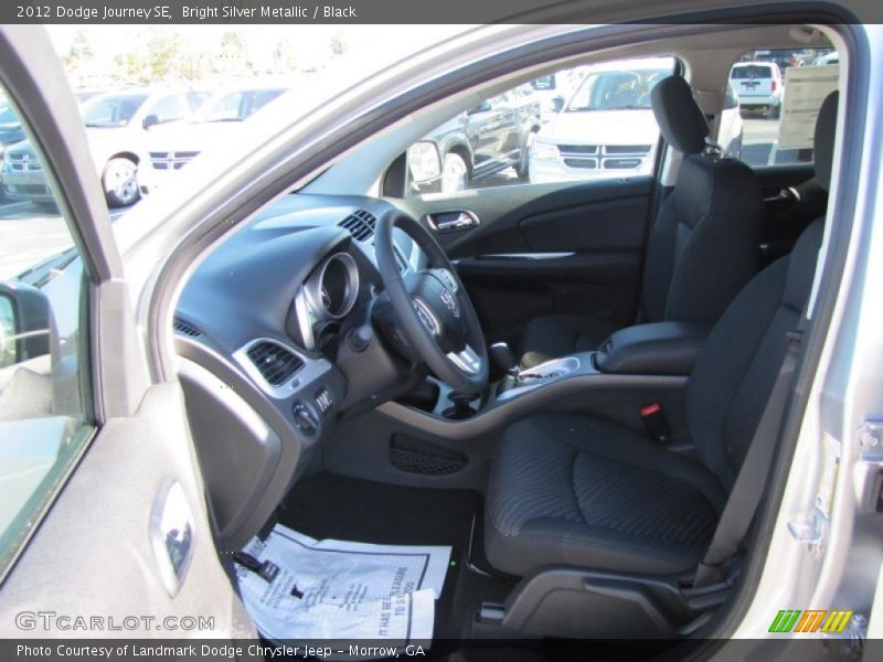 Bright Silver Metallic / Black 2012 Dodge Journey SE
