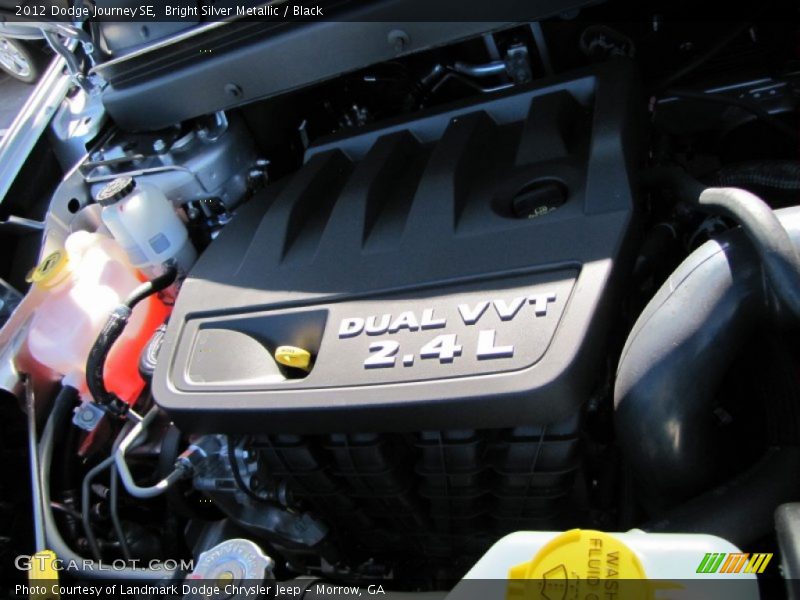Bright Silver Metallic / Black 2012 Dodge Journey SE