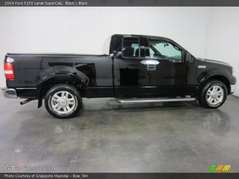Black / Black 2004 Ford F150 Lariat SuperCab