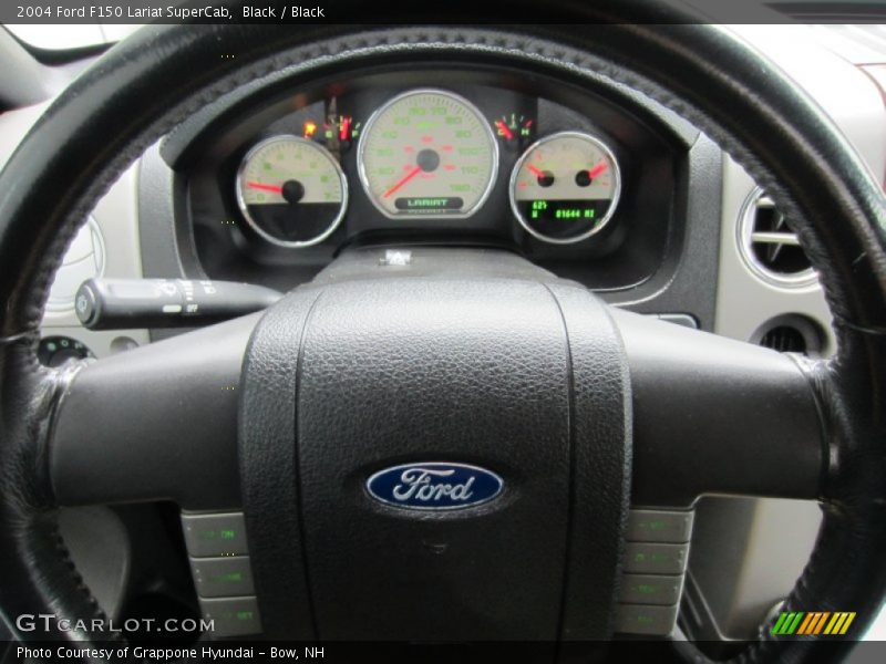 Black / Black 2004 Ford F150 Lariat SuperCab