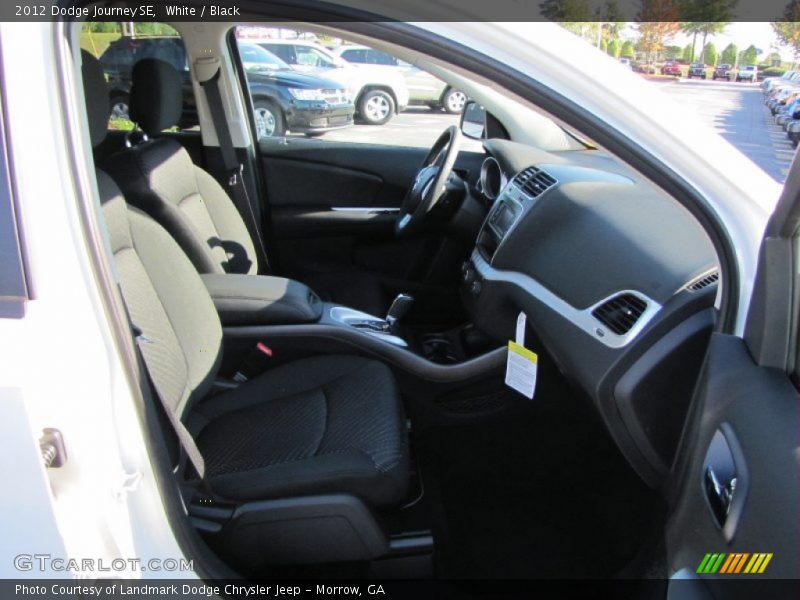 White / Black 2012 Dodge Journey SE