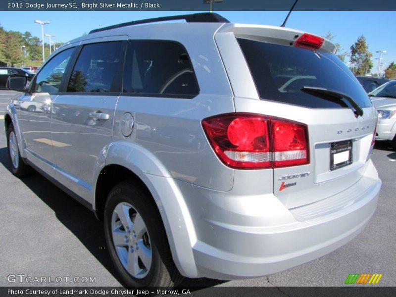 Bright Silver Metallic / Black 2012 Dodge Journey SE