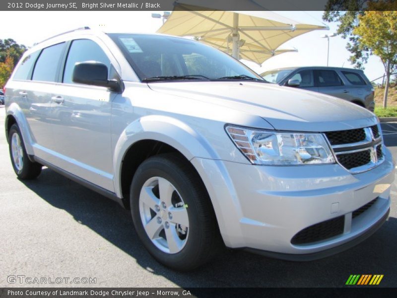 Bright Silver Metallic / Black 2012 Dodge Journey SE