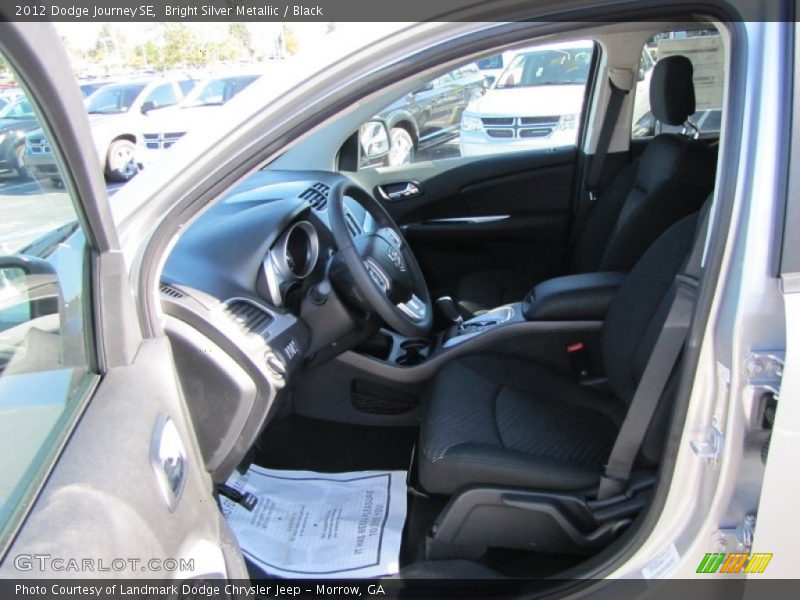 Bright Silver Metallic / Black 2012 Dodge Journey SE