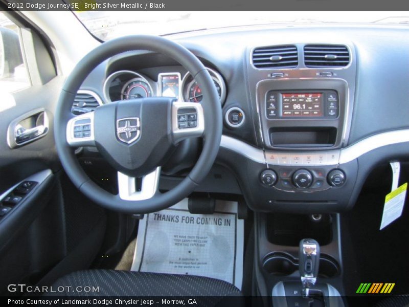 Bright Silver Metallic / Black 2012 Dodge Journey SE