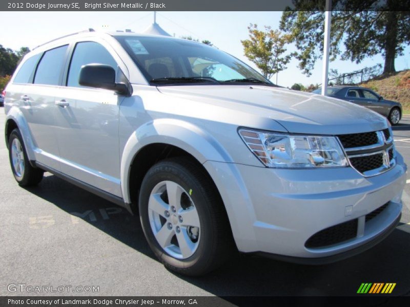 Bright Silver Metallic / Black 2012 Dodge Journey SE