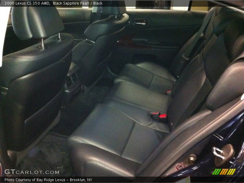 Black Sapphire Pearl / Black 2008 Lexus GS 350 AWD
