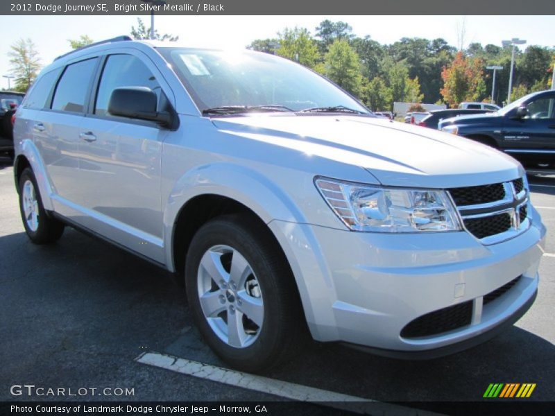 Bright Silver Metallic / Black 2012 Dodge Journey SE