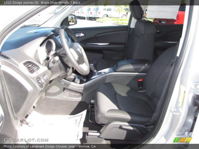 Bright Silver Metallic / Black 2012 Dodge Journey SE