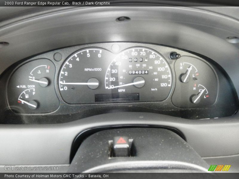 Black / Dark Graphite 2003 Ford Ranger Edge Regular Cab