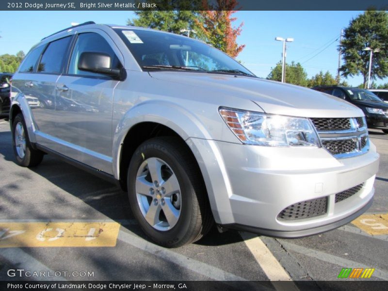 Bright Silver Metallic / Black 2012 Dodge Journey SE