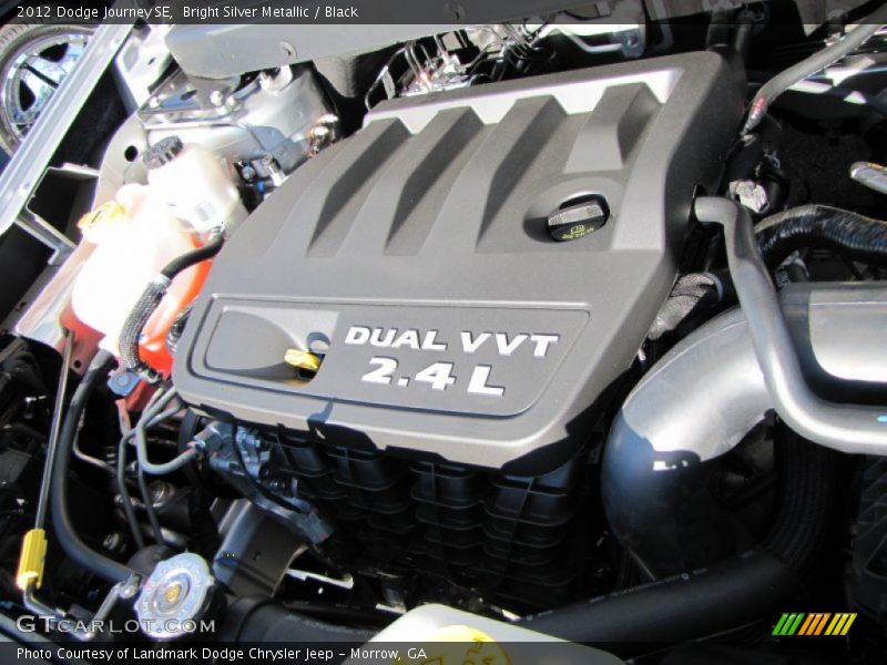 Bright Silver Metallic / Black 2012 Dodge Journey SE