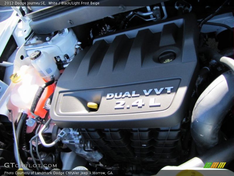 White / Black/Light Frost Beige 2012 Dodge Journey SE