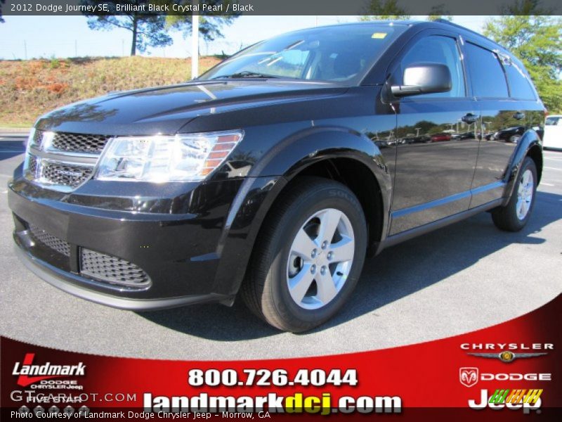 Brilliant Black Crystal Pearl / Black 2012 Dodge Journey SE