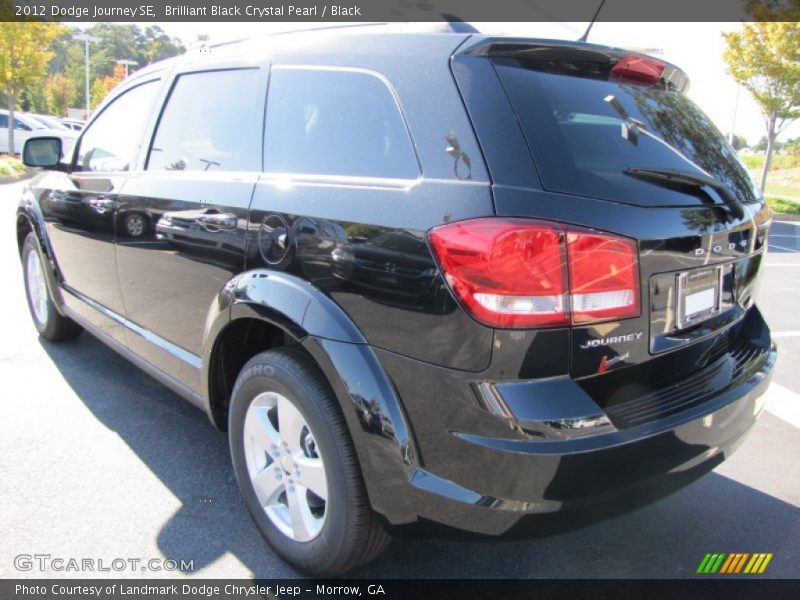 Brilliant Black Crystal Pearl / Black 2012 Dodge Journey SE