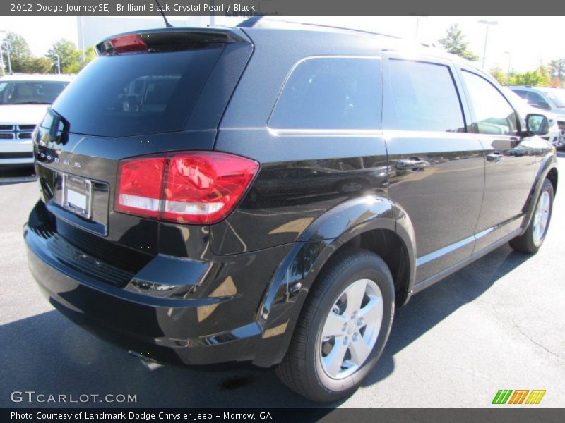 Brilliant Black Crystal Pearl / Black 2012 Dodge Journey SE